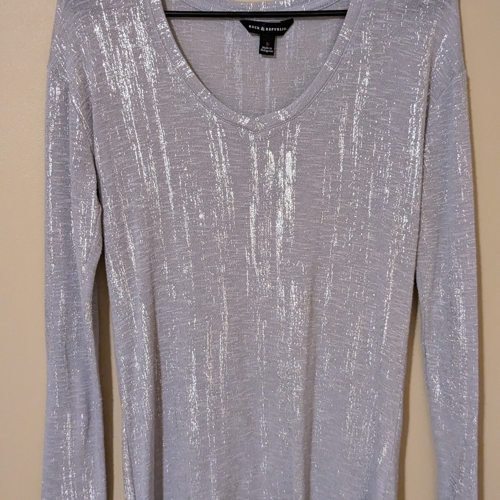 Rock & Republic Silver Blouse